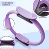 Yoga Circles Yoga Pilates Ring 15" Spring Aid Circles Mulheres Treino Pélvico Out Home Fitness Shaping Equipamento para Tonificar Músculo Perna Aberta Voltar 231208