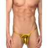 Sexy Gay Underwear Hot Men Patent Leather Underpants Pouch Thong G String Jockstrap