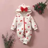 Strampler Winter Baby Niedlich Mit Kapuze Kleidung Jungen Mädchen Dicke Warme Strampler Herbst Unisex Infant Overalls Frühling Kleidung 018M 231208