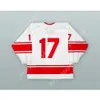 GDSIR Custom Valeri Kharlamov 17 Związek Radziecki CCCP White Hockey Jersey New Ed S-M-L-XL-XXL-3XL-4XL-5XL-6XL