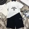 Babykleidung Designer Kleidersets 2022SS Kinder Kinder Kurzarm T-Shirt + Druckshorts Set Anzug Marke X Yayoi Kusama Jungen Kleidung Baumwolle Größe Schwarz Weiß