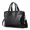Briefcases Men's Leather Briefcase Business Handbags File Bags Computer Head Office Large Capacity 231208