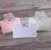 40pcs laserowy Cut Miłość Nazwa stolika miejsce Karta Dekoracja ślubna Party Favours Pearl Paper Table Place Karta Wedding Materiały 11425919