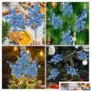 Ghirlande di fiori decorativi Steli di bacche artificiali Natale Glitter Scelte natalizie per scrapbooking Ghirlanda fai da te Decorazione per la casa Goccia Otb3Z