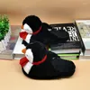 Kapcie Śliczny pantofel zwierząt dla kobiet dziewczęta moda kawaii puszysta zimowa ciepła kobieta kreskówka pingwin house zabawne buty