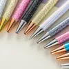 Metal press pen Gold powder ballpoint pen Creative gift ballpoint pen advertising pen