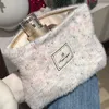 Sacs à cosmétiques en peluche douce pour femmes, sac de rangement Portable et moelleux, étuis de maquillage, pochette chaude mignonne, sacs à main, cadeau de noël