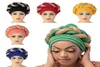 Arab Wrap Muslim Scarf Hijabs Turbans African Headtie Sequin Braid Hat For Women Pleated Beanie Headwrap Hårtillbehör 2207256556282