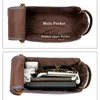 Cosmetic Bags Cases Toiletry Bag for Men Shaving Kit Crazy Horse Leather Dopp Travel Mens Canvas 231208