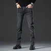 Męski projektant dżinsów dżinsy Babaoshen Autumn/Winter Korean Youth Feet Slim Fit Elastic Brand Digital Printed Pants J4jz
