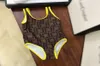 Designer Brand Swimsuit Kids Onepieces Swimwears Baby Girls Bikini Toddler Children Summer Printed Beach Pool Sport Bathing S9234320