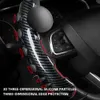 New 1Pair Car Steering Wheel Non-Slip Cover 38cm Carbon Fiber With Booster Ball Spinner Knob Universal Auto Car Interior Accessories