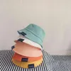 Primavera Estate Cappello da bambino Colori caramella Wild Baby Boy Girl Cappello da secchio Cute Kids Cappello da sole Outdoor Infantile Bambino Bambini Berretti da spiaggia Y22217k