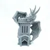 Nyhetsartiklar Novelty Wyvern Dice Towe Moving Dice Tower Sculpture Big Book Ornament Statues Home Decorations Game Tools 231208