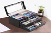 Tre lager 18 Grid Solglasögon Box Eyeglass Storage Organizer Drawer Box Collector Solglasögon Lagring Hem Organisation4415036