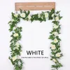 Decoratieve bloemen Kunstmatige Rose Vine Simulatie Ivy Hangende Garland Fake Flower Silk Wedding Decor Wall Plant