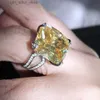 Med sidonstenar KQDANCE 925 Sterling Silver Created Pink Topaz Diamond Moissanite Rings Gemstone Emerald Citrine Ring for Women Fine Jewelry YQ231209