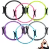 Yoga Circles Yoga Pilates Circles 15" Spring Aid Rings Women Pelvic Exercise Home Fitness Shaping Equipment for Toning Muscle Legs Open Back 231208