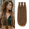 Perucas sintéticas artesanais dreadlocks cabelo 20 polegadas macio crochê dreadlock tranças cabelo sintético faux locs tranças cabelo para mulheres e homens 231208