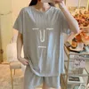 Women's Tracksuits Oversized Summer Short Sleeved Shorts Set Student Korean Version Cute Loose Women Home Clothing Pajamas Suit 2 Piece