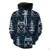 Sudaderas con capucha para hombres Sudaderas para hombre Papá Noel Árbol de Navidad Primavera Impresión 3D Tops Adolescentes Divertido Unisex Moda de gran tamaño Manga larga Co DHFVL