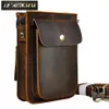 Gek paardenleer multifunctionele casual dagelijkse mode kleine messenger een schoudertas designer taille riemtas telefoon zakje 021 mx243i