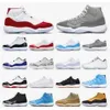 Boot Jumpman 11 Retro basketskor High Cool Grey Cherry Red White 25-årsjubileum 23 11S High Space Jam 45 Låg 72-10