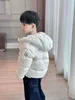 kid kids hooded down jacket child hoodies baby clothes toddler coat girls boys coats pink white 100% goose down filling Warm comfortable New top fasion luxury brand M