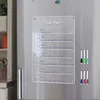 Koelkastmagneten Magnetisch whiteboard Weekplanner voor koelkast Acryl Kalendermarkering 231208