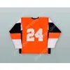 Anpassad Kuessnachter SC Orange Hockey Jersey New Top Stitched S-M-L-XL-XXL-3XL-4XL-5XL-6XL
