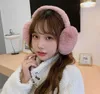 Ear Muffs Winter Warm Ear Muffs Girl Fluffy Fold Shape Women Earmuffs Soft Cashmere Solid Cute Warmer Earlap