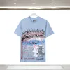 T-shirt Casablanca Wysokiej jakości podwójna przędza czysta bawełniana tkanina American High Street Play Fashion Mash