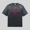 2024 NYTT Fashion Brand Designer Wash and Make Old With Water Letter Tryckt Högkvalitativ kortärmad t-shirt tee Hip Hop Tops Size S-XL #FD