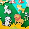 Intelligence toys Kids Montessori Felt Toys Toddlers Busy Board Christmas Tree Sea Animal Baby DIY Material Paste Handmade Game For Children Gifts 231208