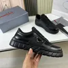 Luxury designer high quality 2023 new thick sole fashion daddy shoes Black men's casual sports shoes lace-up leather elevating flat running board shoes training shoes
