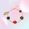 2021 Romatique Femmes Shell Shell Lucky Spring Flower Ladybug Faune Design Luxury Smart Bracelet Wedding Jewelry220y5260807