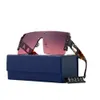Designer Loius Vuiton Óculos de Sol 2022 Novas Mulheres Emolduradas Óculos Escuros Net Red Moda Sunvisor Pára-brisas Grande Quadro UV Óculos Resistentes