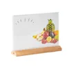 Tea Trays Tika Cafe Acrylic Menu Stand With Wooden Base Out From The Competition This Attractive Display Option