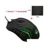 Mice Forka Silent Click Usb Wired Gaming Mouse 6 Buttons 3200Dpi Mute Optical Computer Gamer For Pc Laptop Notebook Game Drop Delivery Oty0R