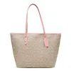 Designer de luxo bolsa feminina grande capacidade lona tote compras ombro praia saco fábrica on-line 70% venda