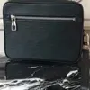 Couro real Kasai saco preto cinza xadrez marrom mono palma pulsos com bolsas masculinas mulheres embreagem lona bags254o