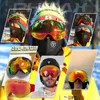 Ski Goggles PHMAX Ski Goggles Men Snowboard Glasses Women Winter Outdoor Snow Sunglasses UV400 Double Layers Lens Anti-Fog Skiing Goggles 231208