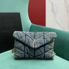 Designer Denim Flap Bag 23CM 10A Mirror quality Quilted Crossbody Bag Luxury Chain Bag With Box Y014B