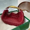 Fashion Intreciato Weave incluso de la axila Bolso de diseñador Mango de metal para mujer Bolsas para hombres Luxurys Bolsas de embrague de la parte superior de la axila de la ciudad de cuero Ciudad de cuero bolsos de hombro