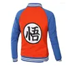 Men'S Hoodies Sweatshirts Mens Long Sleeve Jackets Printed Men Women Hood Cosplay Sweatshirt Son Goku Baseball Clothing Streetwear Dhbgn