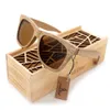 BOBO BIRD AG007 OCCHIALI DA SOLE IN LEGNO Occhiali da sole polarizzati in legno naturale fatti a mano Nuovi occhiali con confezione regalo in legno creativo298J