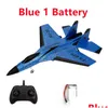 Electric/Rc Aircraft Electric Rc Plane Su 35 With Led Lights Remote Control Flying Model Glider 2 4G Fighter Hobby Airplane Epp Foam Dhnvg