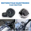 Car New New Universal 7/8 Waterproof Chrome Motorcycle Bike Handlebar Mount Quartz Clock Watch Aluminum Luminous Clock Moto Accessories