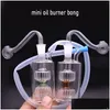 Tubi per fumatori Bruciatore a olio in vetro tascabile di grandi dimensioni Bong Inline Stereo Matrix Perc Recycler Catcher cenere 10 mm Dab Rig con giunto maschio Otwbk