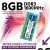 Harde schijven DDR3 8Gb 1600 Ram voor laptop 1600Mhz Sodimm Boek Ddr3L Compatibel 4Gb 133Hz Sdram 1066 Mhz Drop Delivery Computers Netwerk Otgxt